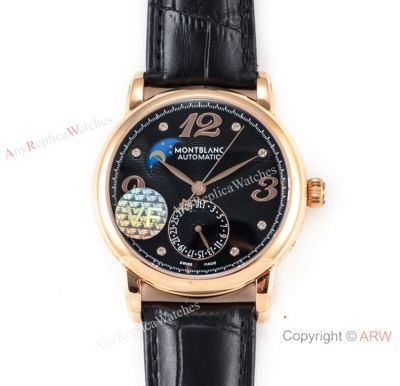 AAA Montblanc Watches | Replica Montblanc Star Legacy MoonPhase Rose Gold Swiss 9015